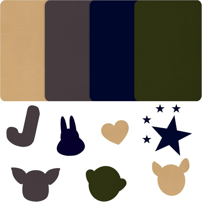 WILLBOND 8 Pieces Nylon Repair Patch Self-Adhesive Waterproof Lightweight Repair Patch for Clothing Down Jacket Tent Cloth Bag(Dark Blue, Dark Gray, Khaki, Army Green) - Image 4